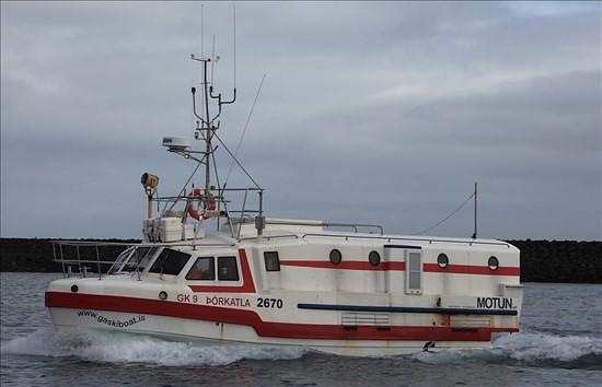 Offshore Commercial Longline Fishing Boat 6970 Þórkatla GK-9 From Grindavík Iceland.