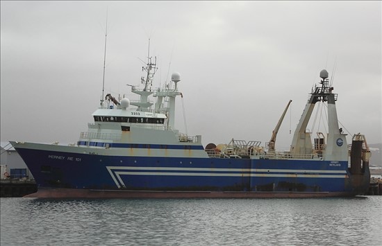Offshore Fishing Stern Trawler From Reykjavik Iceland