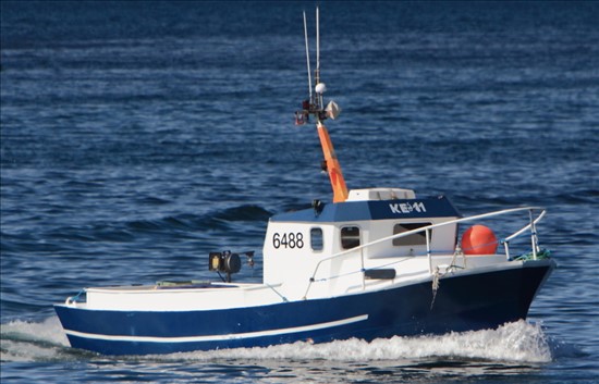 Small Offshore Commercial Fishing Boat 6488 Ra KE11 From Keflavík Iceland