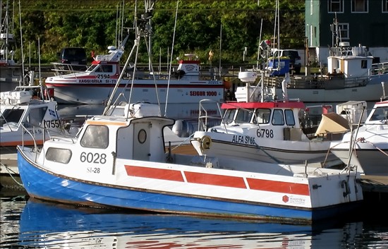 Small Offshore Commercial Fishing Boat From Iceland.
