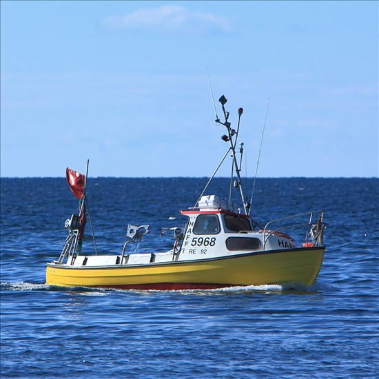 Small Offshore Commercial Fishing Boat From Iceland.